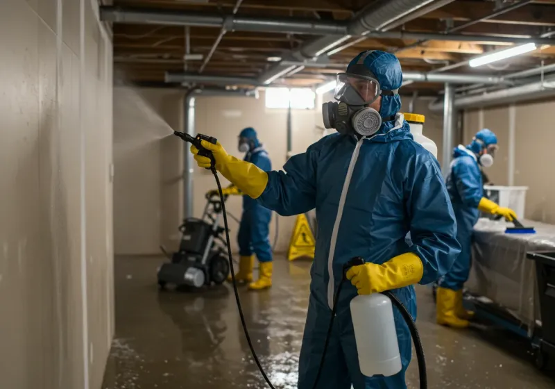 Basement Sanitization and Antimicrobial Treatment process in North Bibb, AL